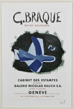 &quot; Oeuvre Graphique 1958 &quot; Par Georges Braque Signée Lithographie 10 - £1,196.53 GBP