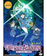DVD Anime Little Witch Academia (Volume.1-25End+Movie) English Dubbed Al... - $1,297.46 MXN