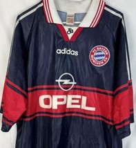 Vintage Adidas Soccer Jersey FC Bayern Munich Opel Football Shirt Men’s 2XL - £78.68 GBP