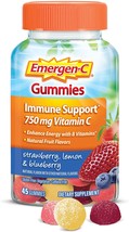 Emergen-C Gummies Immune Support 750 mg Vitamin C Strawberry, Blueberry, Lemon  - £9.96 GBP