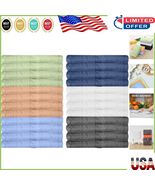 Multi-Use 24 Pack of 100% Cotton Washcloths - Soft and Durable 12x12 Towels - $34.53 CAD