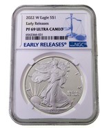 2022-S Silver Eagle Graded by NGC as PF69 Ultra Cameo Early Releases - $93.59