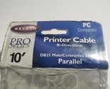 Belkin PRO Series 10&#39; 3m Printer Cable Bi-Directional Parallel Vintage DB25 - $7.83