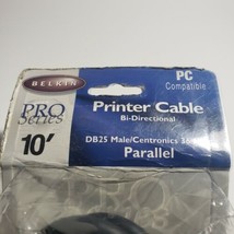 Belkin PRO Series 10&#39; 3m Printer Cable Bi-Directional Parallel Vintage DB25 - £6.11 GBP