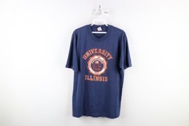 Vtg 70s Mens XL Faded Spell Out University of Illinois Short Sleeve T-Shirt USA - £38.89 GBP