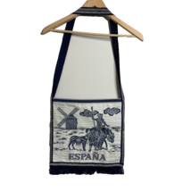 VTG ESPANA Don Quixote Quijote Messenger Crossbody Bag School College Tapestry - £9.10 GBP