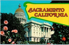 California State Capitol Sacramento 2 ? Camellia Flowers Postcard - £5.37 GBP