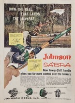 1961 Print Ad Johnson Sabra Fishing Reels Power Shift Handles Mankato,MN - £15.33 GBP