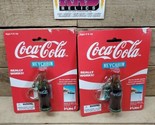 2 Vintage Coca Cola Bottle Collectible Keychain 1999 Coca Cola Disappear... - $24.70