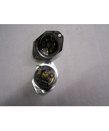 15A 125V 10a 250v P&amp;S TWIST LOCK FLANGED chasis INLET Connector fits hub... - $19.79