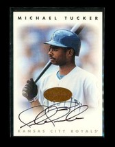 1996 Donruss Leaf Signature Autograph Baseball Card Michael Tucker Royals - £7.76 GBP