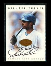 1996 Donruss Leaf Signature Autograph Baseball Card Michael Tucker Royals - £7.42 GBP