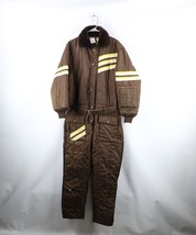 Vtg 70s Streetwear Mens M Distressed Belted Snowmobile Coveralls Snow Su... - £54.24 GBP