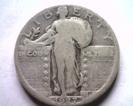 1927-S Standing Liberty Quarter Good+ G+ Nice Original Coin Bobs Coins Fast Ship - £45.56 GBP
