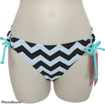NWT Hula Honey Womens Hipster Bikini Bottom Size XS Zig Zag Black White - €12,73 EUR