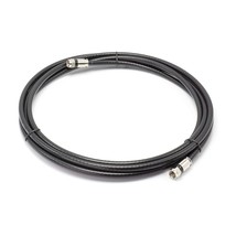 35&#39; Feet, Black RG6 Coaxial Cable (Coax Cable) with Weather Proof Connectors, F8 - £21.67 GBP