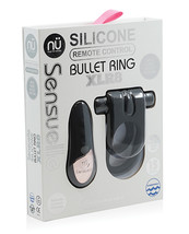 Nu Sensuelle Silicone Remote Control Xlr8 Turbo Boost Bullet Ring - Black - £51.76 GBP+