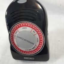 Seiko SQ50V Quartz Metronome Black Battery Operated 4 x 2.5 &quot; 10 x 6.25c... - $42.03