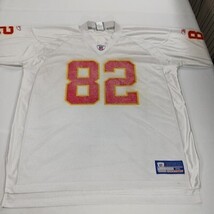 Vintage Reebok Dante Hall Kansas City Chiefs NFL Football Jersey #82 White 2XL image 14