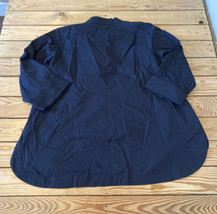 Belle By Kim Gravel NWOT Women’s Woven cotton Collared shirt W/ Pocket 1X BG - £13.14 GBP
