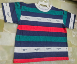 Vintage Baby Guess Stripes Toddler Baby Size XL T-Shirt - $16.70