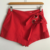 Superdown Skort S Red Shorts Skirt Wrap Grommet Tie High Rise Casual Pre... - £18.42 GBP