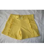 Garanimals 365 Kids Girls Pull On Front Ruffle Shorts Size 4 Yellow NEW - $194.25 MXN