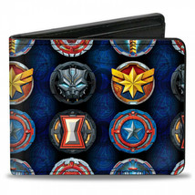 Marvel Avengers Mech Strike Logos Bi-Fold Wallet Multi-Color - £20.76 GBP