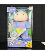 Disney Babies Eeyore Plush Terry Satin Trim Lovey Blanket Vtg Winnie The... - £27.27 GBP