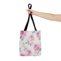 Pink Roses Tote Bag (AOP) - Medium - £20.34 GBP