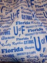FLORIDA GATORS Collegiate Twin Flat Sheet Only NCAA College Football Bas... - $14.99