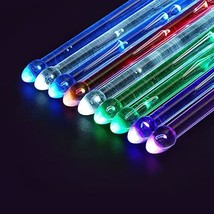 Rechargeable 15 Color Changing Led Light Up Drum Sticks With Storage Bag... - $32.96