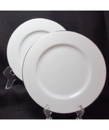 Royal Doulton Simply Platinum Salad Plates Set of 2 White 7-5/8&quot; - £19.55 GBP