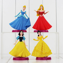 Disney Princesses Set Of 4 Large 5&quot; Birthday Cake Topper Figurines Toy Set - £13.39 GBP