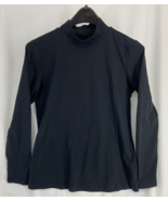 D &amp; Co Women&#39;s Size S Black Mock Neck Top Pullover Blouse Long Sleeve St... - $11.39