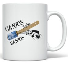 PixiDoodle Distressed Banjo Canjo Music Coffee Mug (11 oz, White) - £20.71 GBP+