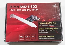 Vantec UGT-ST420R 2-Port SATA II 300 PCIe Host Card with RAID (NEW SEALED) - $17.81