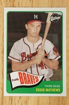 2003 Upper Deck Vintage Eddie Mathews Baseball Card #376 Atlanta Braves - £2.96 GBP