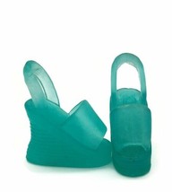 Barbie Mattel Teal Jelly Wedges Shoes Doll Clothing Accessories - £16.14 GBP