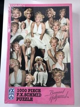 Vintage 1997 Marilyn Monroe in White 1000 Piece Jigsaw Puzzle by F.X. Sc... - $11.99