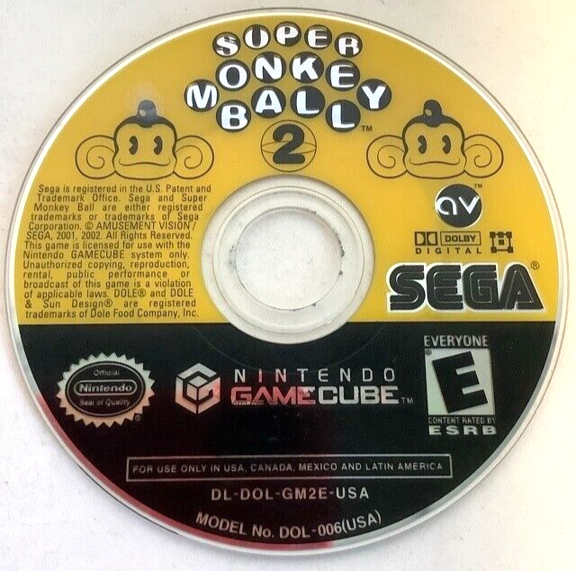 Primary image for Super Monkey Ball 2 Nintendo GameCube NGC 2002 Video Game Sega DISC ONLY