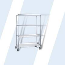 Linen Cart 18x36x72 w/ Solid Bottom Shelf - £481.55 GBP