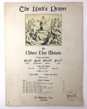 The Lord&#39;s Prayer Sheet Music By Albert Hay Malotte Low Voice and Piano 1935 - £6.26 GBP