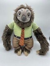 Zootopia Plush Flash the Sloth Disney Store Exclusive 14&quot; Stuffed Animal Toy - £7.12 GBP