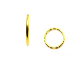 Einfach Draht Nasen Ring Massiv 22K Echt Gold Septum Nasenloch Piercing Hoop 20g - £42.75 GBP