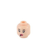 BNP Female Girl Head With Cigarette Minifigure Head Diy Toys Gift - $4.87