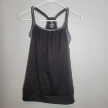 Energy Zone Womens Tank Top Small 4-6 Black Athletic Sleeveless with Round - $8.95