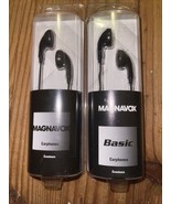 New 2X Magnavox Earphones Earbuds Clear Sound Silicon Comfort Band 13mm ... - $9.05