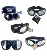 Biker Goggles, Assorted Frame/Lenses Color W. Adjustable Strap, Group-2 - $16.09 CAD+