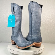 NEW Lane EMMA JANE Blue Cowboy Boots 10 Leather Western Cowgirl Snip Toe... - $163.35